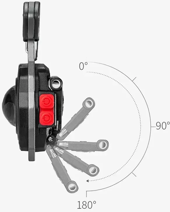Fusion Accessories Topt Mini žibintuvėlis LED raktų pakabukas W5147 Type C with 2 screwdriver bits mėlynas