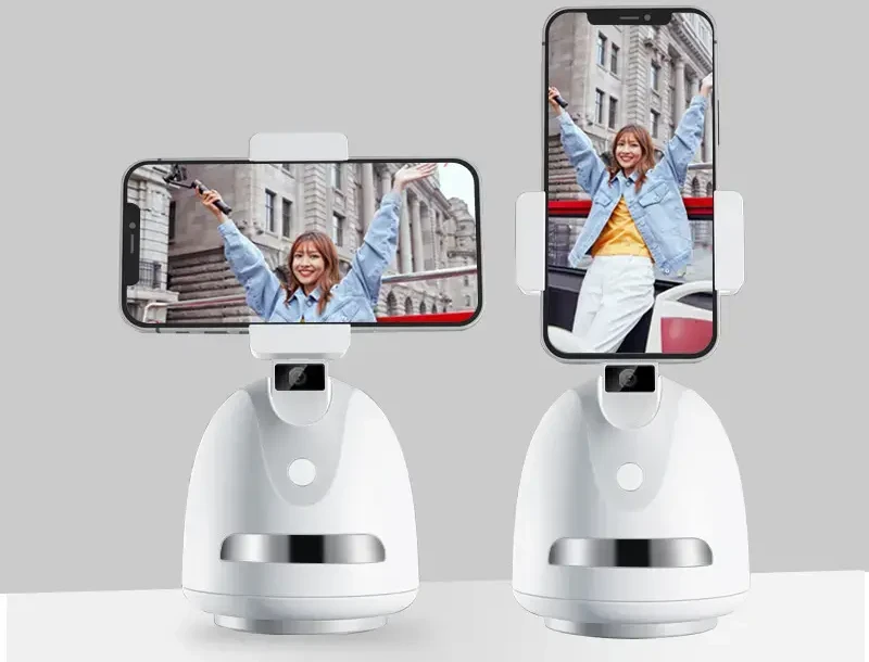 Fusion Accessories Topt Telefono laikiklis su 360° veido sekimu P2S baltos spalvos