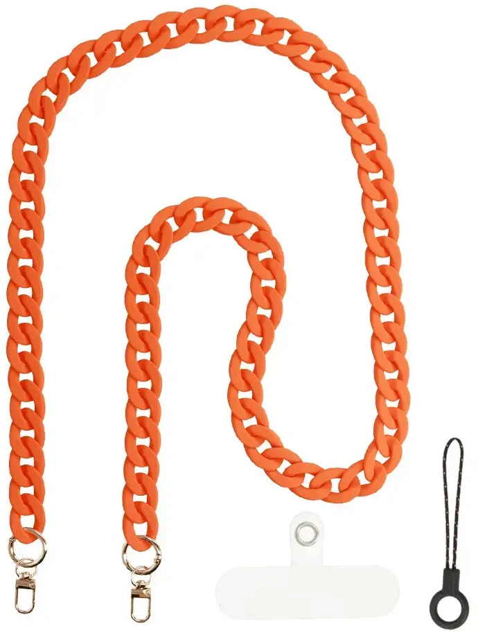 Fusion Accessories Topt Virvelė telefonui 0446 oranžinės spalvos