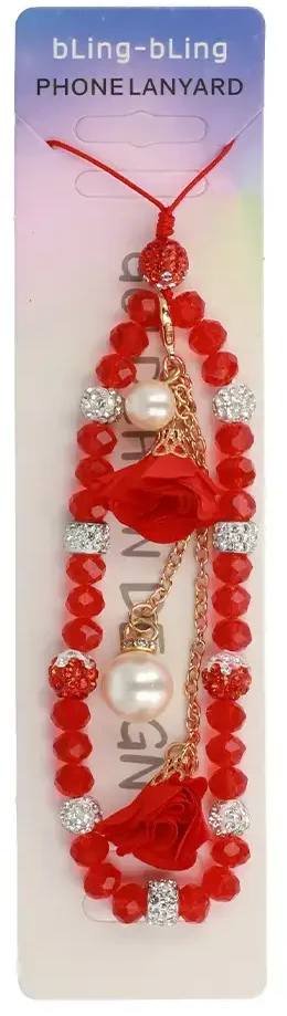 Fusion Accessories Phone pendant G-16 red