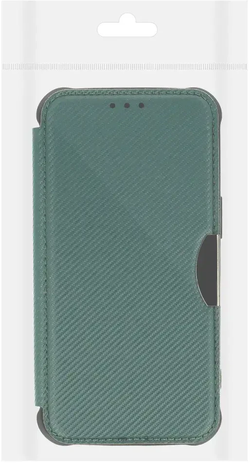 Fusion Accessories Topt Razor Carbon Book dėklas skirtas Apple iPhone 13 Pro dark žalios spalvos