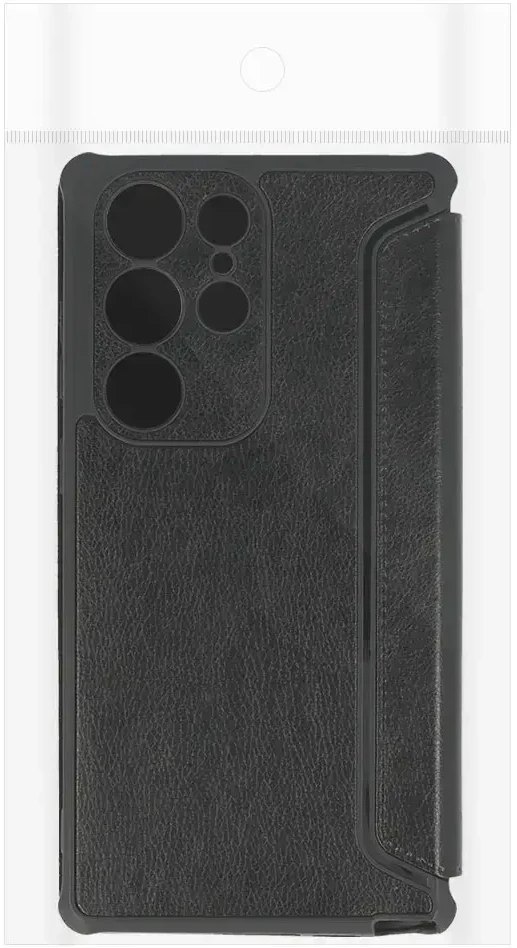 Fusion Accessories Topt Razor Leather Book dėklas skirtas Xiaomi Redmi Note 13 4G juodos spalvos