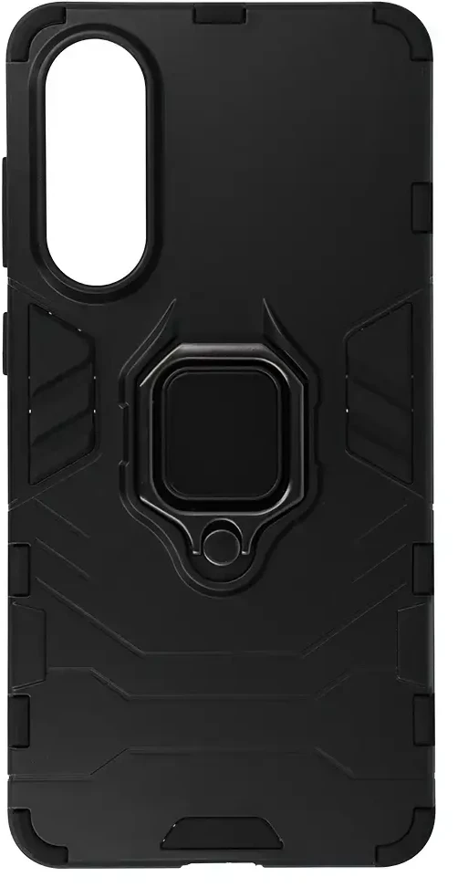 Fusion Accessories Topt Ring Armor dėklas skirtas Samsung Galaxy S25 Edge juodos spalvos