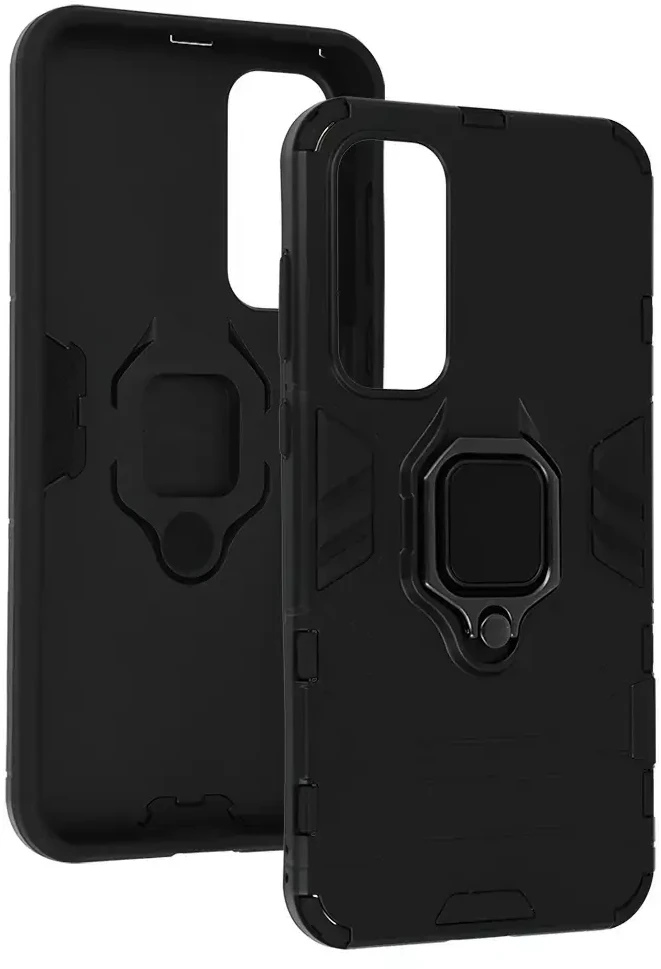 Fusion Accessories Topt Ring Armor dėklas skirtas Samsung Galaxy A35 juodos spalvos
