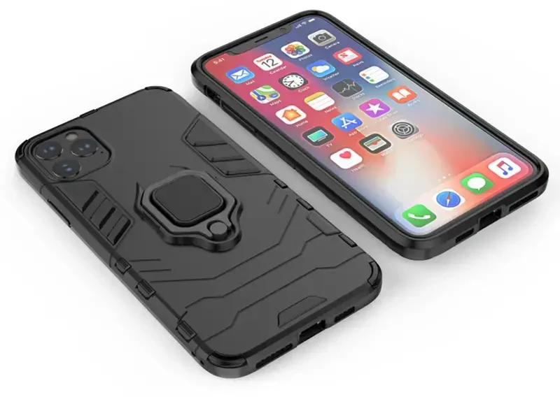 Toptel Topt Ring Armor dėklas skirtas Samsung Galaxy A34 5G juodos spalvos