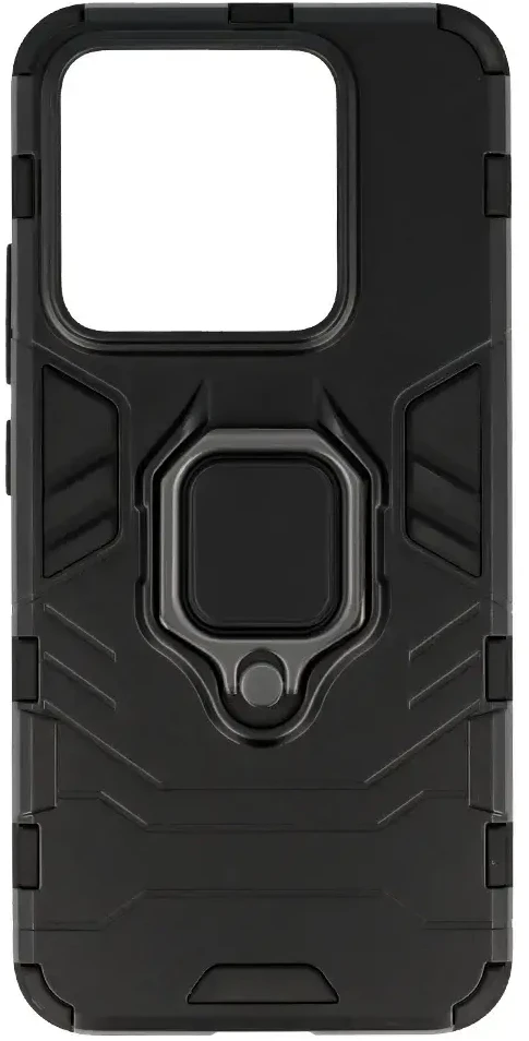 Fusion Accessories Topt Ring Armor dėklas skirtas Xiaomi 14 juodos spalvos