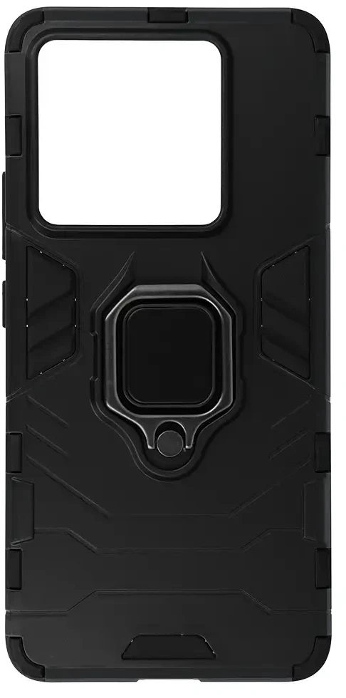 Fusion Accessories Topt Ring Armor dėklas skirtas Xiaomi 14T Pro juodos spalvos