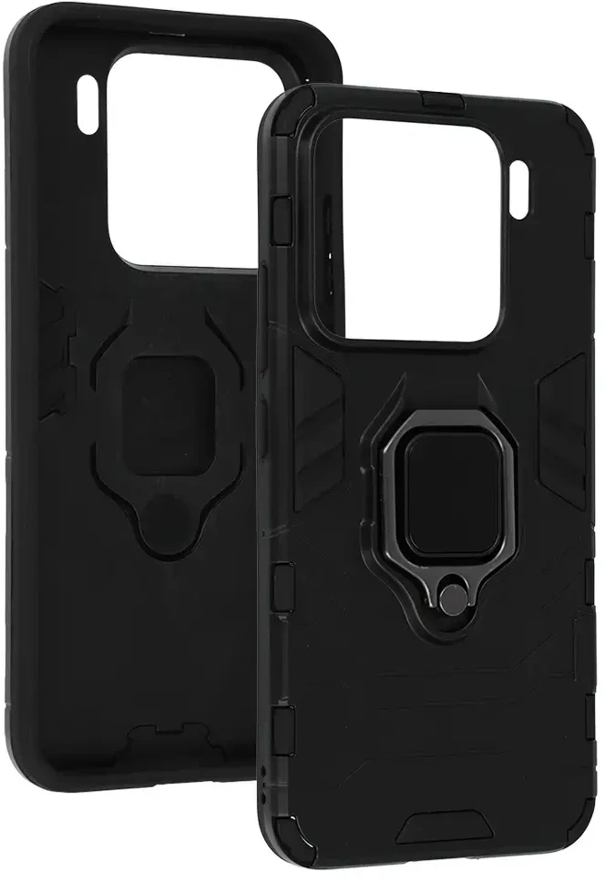 Toptel Ring Armor dėklas skirtas Xiaomi 15 5G juodos spalvos