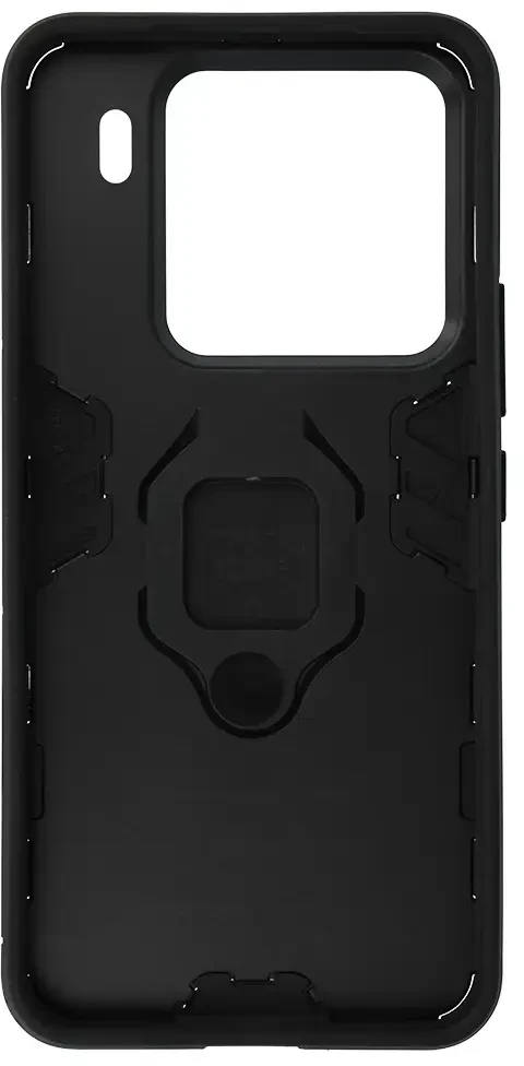 Fusion Accessories Topt Ring Armor dėklas skirtas Xiaomi 15 Pro 5G juodos spalvos