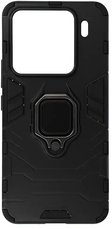 Fusion Accessories Topt Ring Armor dėklas skirtas Xiaomi 15 Pro 5G juodos spalvos