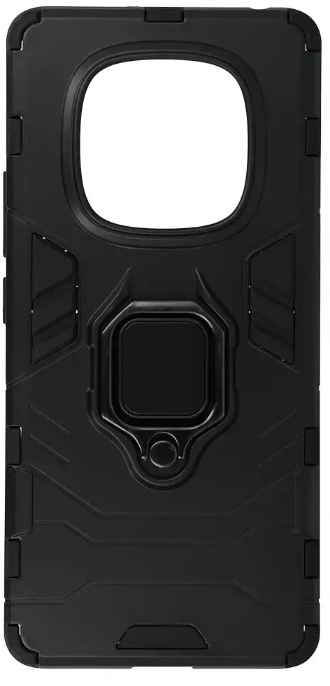 Fusion Accessories Topt Ring Armor dėklas skirtas Xiaomi Redmi Note 14 Pro 4G juodos spalvos