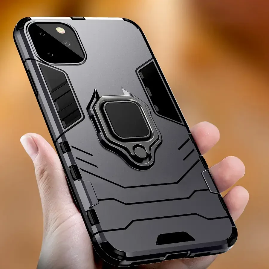 Toptel Topt Ring Armor dėklas skirtas Apple iPhone 11 Pro juodos spalvos
