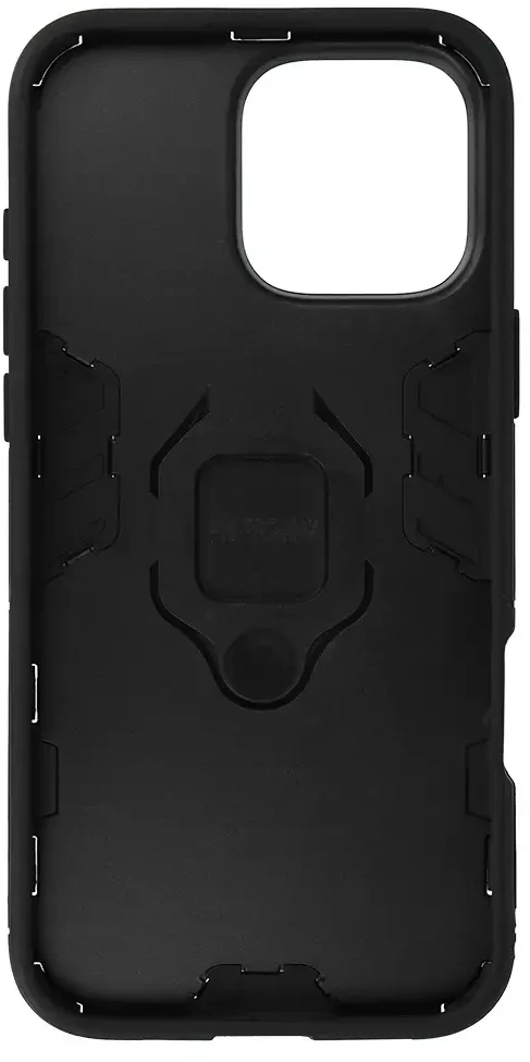 Fusion Accessories Topt Ring Armor dėklas skirtas Apple iPhone 16 Pro Max juodos spalvos