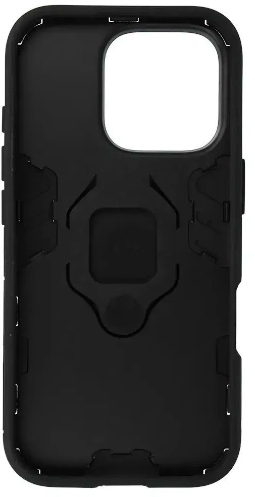 Fusion Accessories Topt Ring Armor dėklas skirtas Apple iPhone 16 Pro juodos spalvos