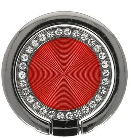 Fusion Accessories Topt Telefono laikiklis žiedas ZIRCON – Raudona