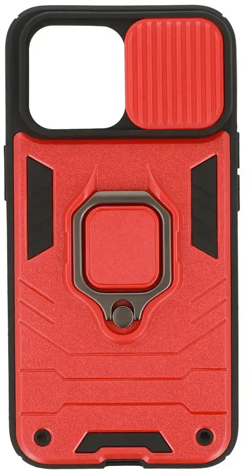 Fusion Accessories Topt Ring Lens dėklas skirtas Apple iPhone 13 Pro Raudona