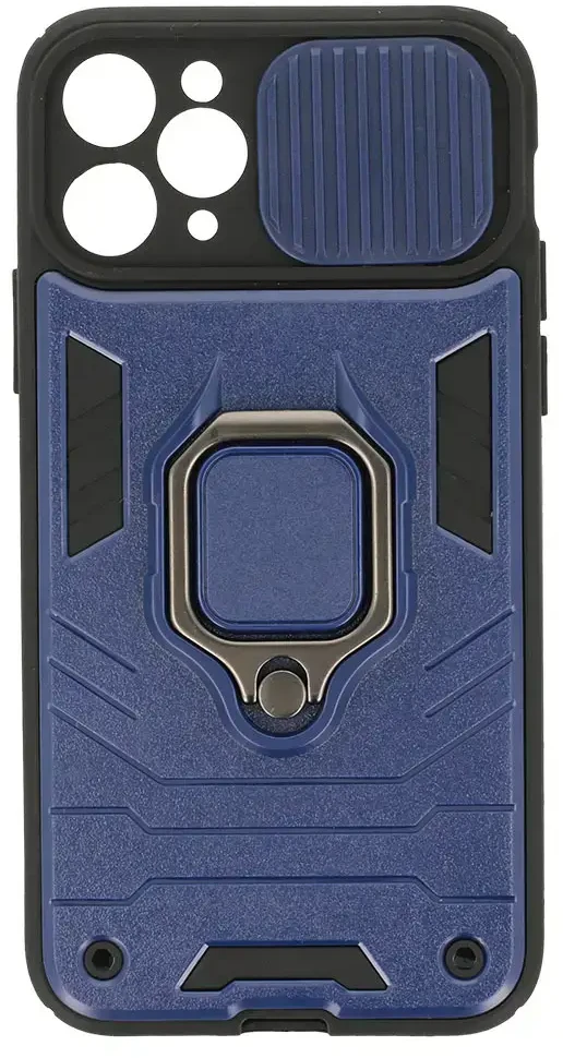 Fusion Accessories Topt Ring Lens dėklas skirtas Apple iPhone 11 Pro mėlynos spalvos