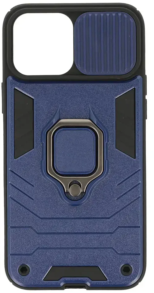 Fusion Accessories Topt Ring Lens dėklas skirtas Apple iPhone 13 Pro Max mėlynos spalvos