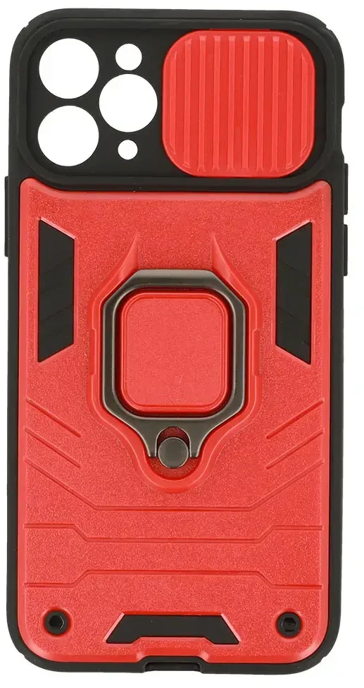 Fusion Accessories Topt Ring Lens dėklas skirtas Apple iPhone 11 Pro Raudona