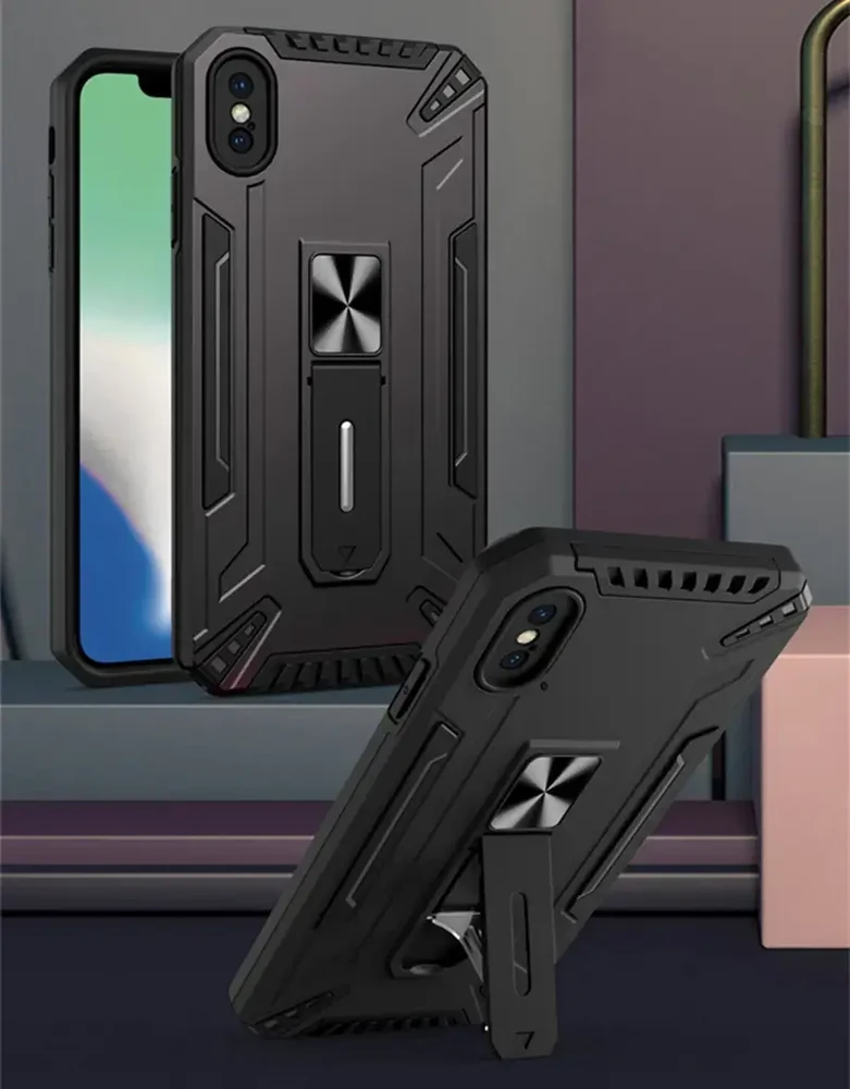 Fusion Accessories Topt Shock Armor dėklas skirtas Samsung Galaxy S22 Plus juodos spalvos