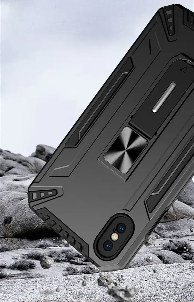 Fusion Accessories Topt Shock Armor dėklas skirtas Xiaomi Redmi Note 11 5G/Note 11S 5G/Poco M4 Pro 5G juodos spalvos