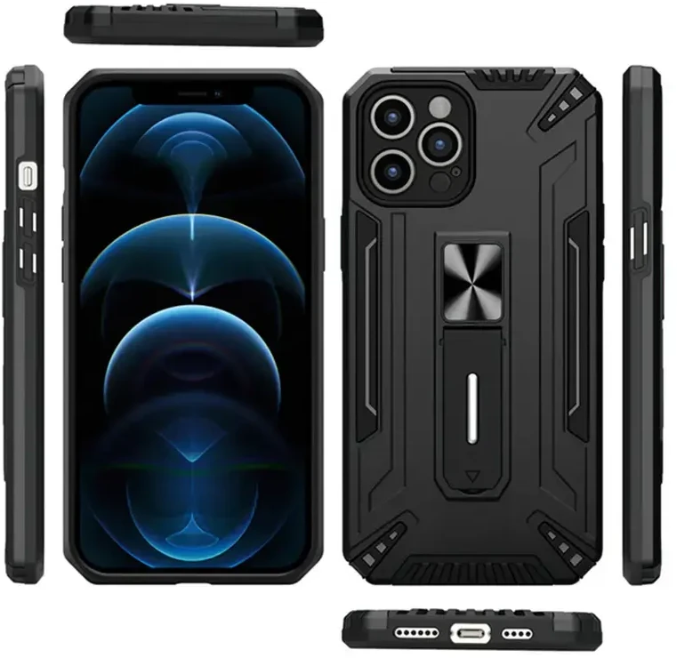 Fusion Accessories Topt Shock Armor dėklas skirtas Xiaomi Redmi Note 11 5G/Note 11S 5G/Poco M4 Pro 5G juodos spalvos
