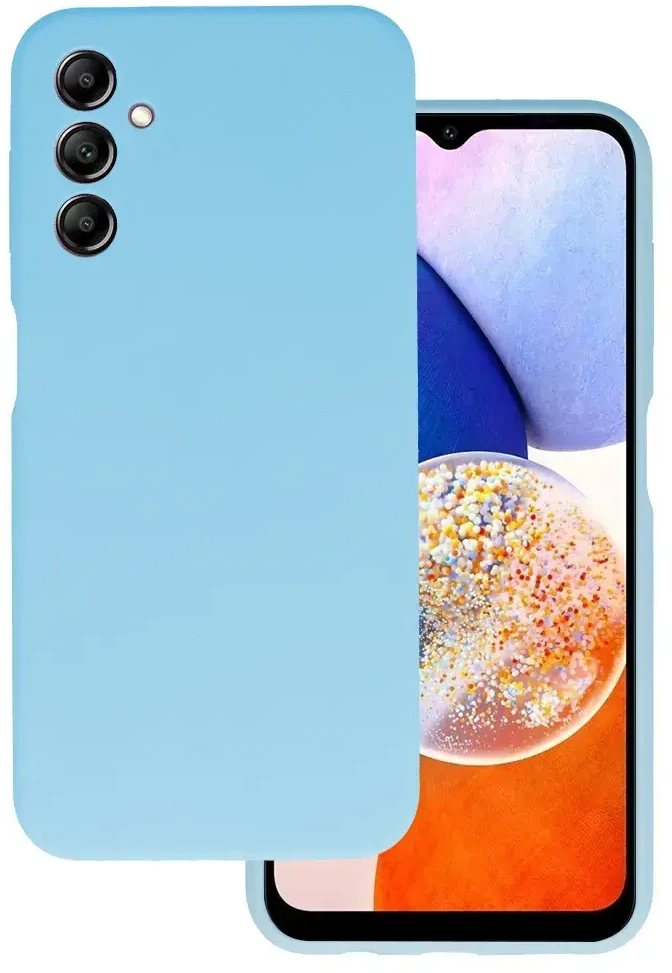 Fusion Accessories Topt Silikoninis Lite dėklas skirtas Samsung Galaxy M34 5G light mėlynos spalvos