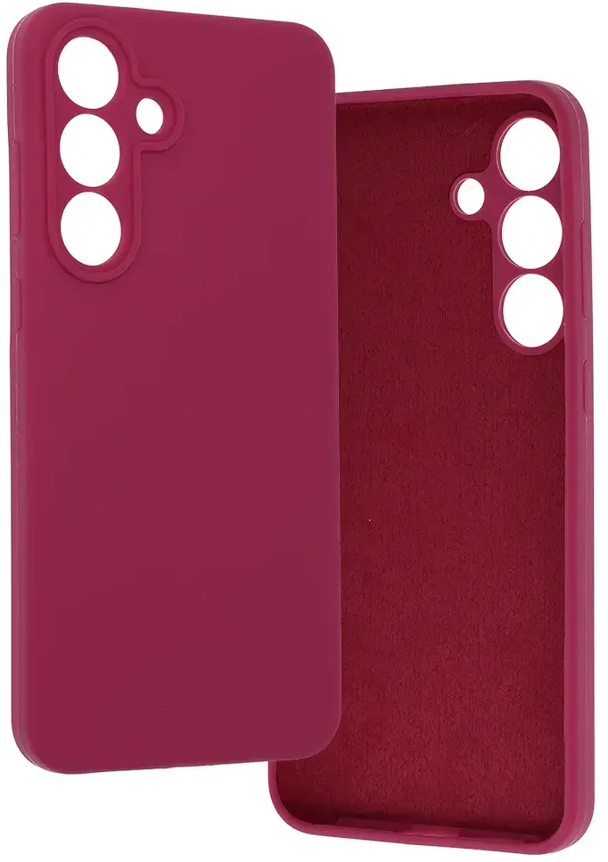 Fusion Accessories Topt Silicone Lite Dėklas skirtas Samsung Galaxy S25 FE raspberry