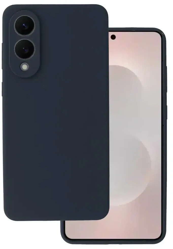 Fusion Accessories Topt Silikoninis Lite Dėklas skirtas Samsung Galaxy S25 Edge navy