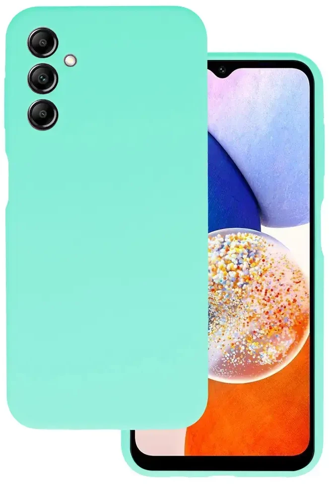 Fusion Accessories Topt Silikoninis Lite dėklas skirtas Samsung Galaxy M34 5G mėtų spalvos