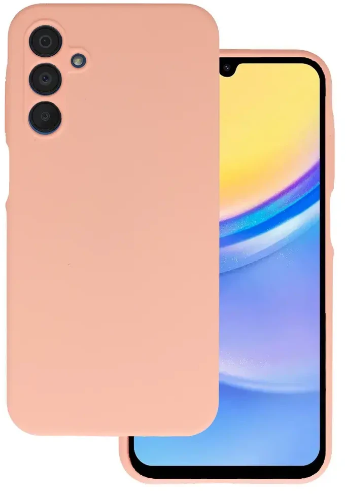 Fusion Accessories Topt Silicone Lite dėklas skirtas Samsung Galaxy A15 4G/5G peach