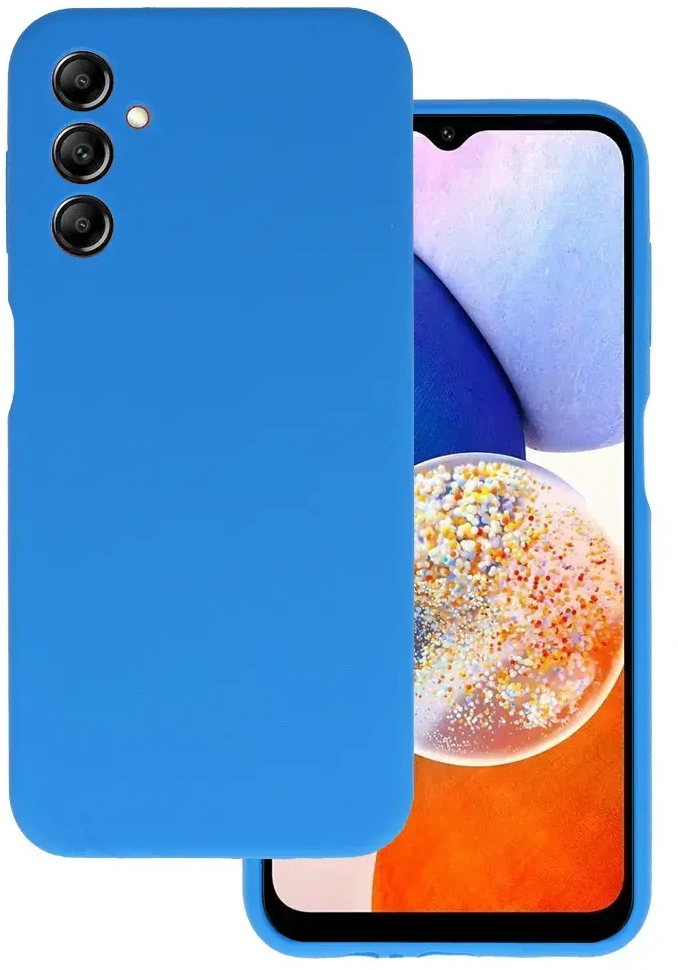 Fusion Accessories Topt Silikoninis Lite dėklas skirtas Samsung Galaxy M34 5G mėlynos spalvos