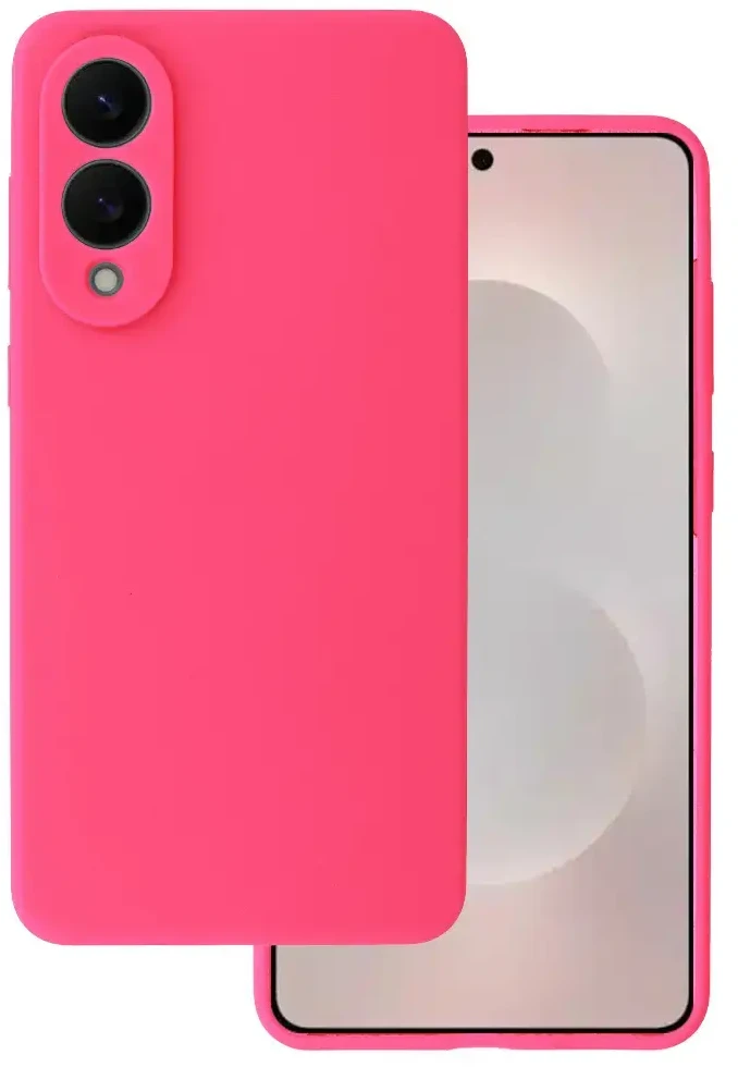 Fusion Accessories Topt Silikoninis Lite Dėklas skirtas Samsung Galaxy S25 Edge fuchsia
