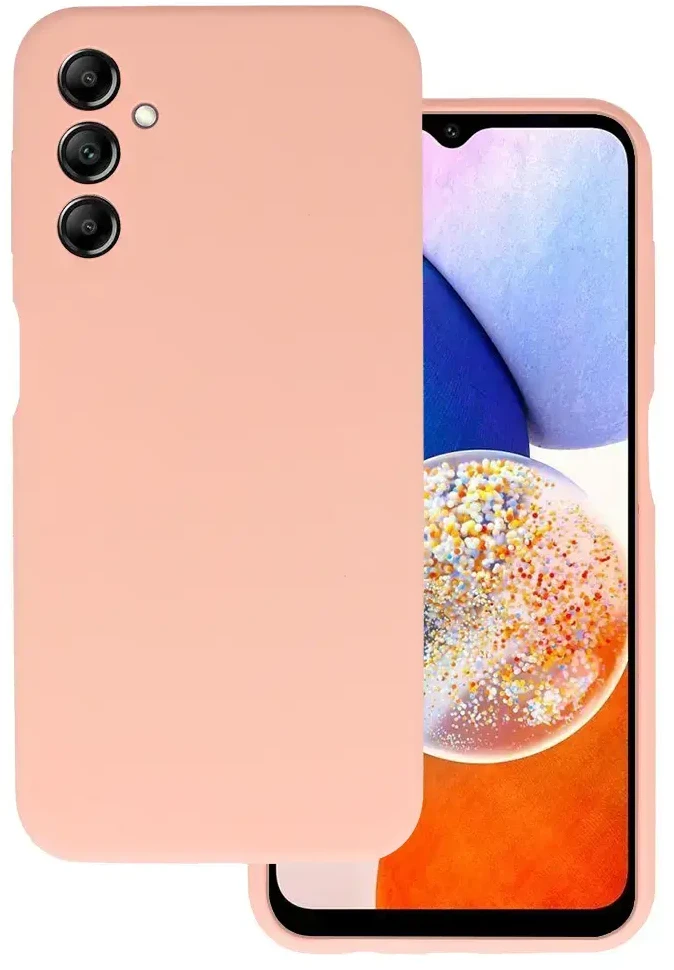 Fusion Accessories Topt Silikoninis Lite dėklas skirtas Samsung Galaxy M34 5G persikų spalvos
