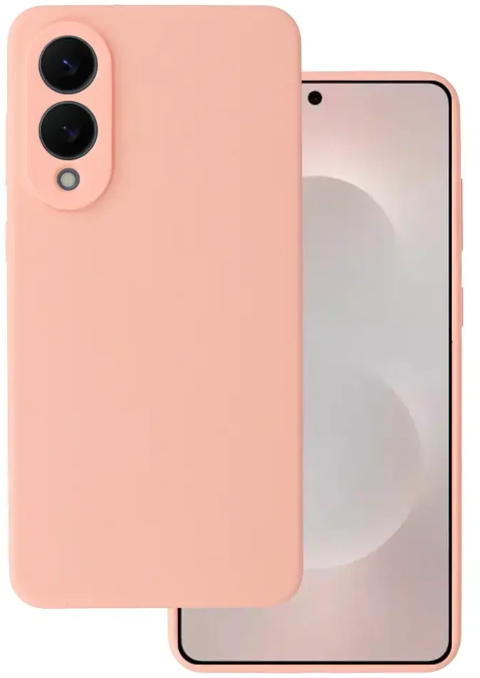 Fusion Accessories Topt Silikoninis Lite Dėklas skirtas Samsung Galaxy S25 Edge peach