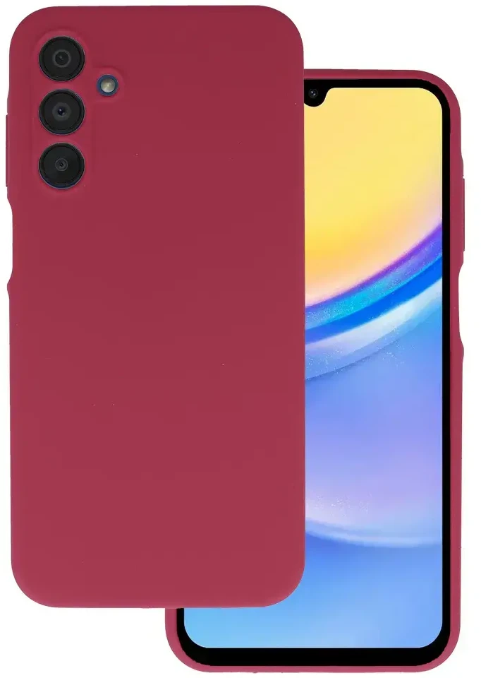 Toptel Topt Silicone Lite dėklas skirtas Samsung Galaxy A15 4G/5G burgundy