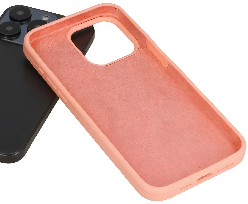 Toptel Topt Silikoninis Lite dėklas skirtas Xiaomi Redmi Note 13 Pro 5G persikų spalvos