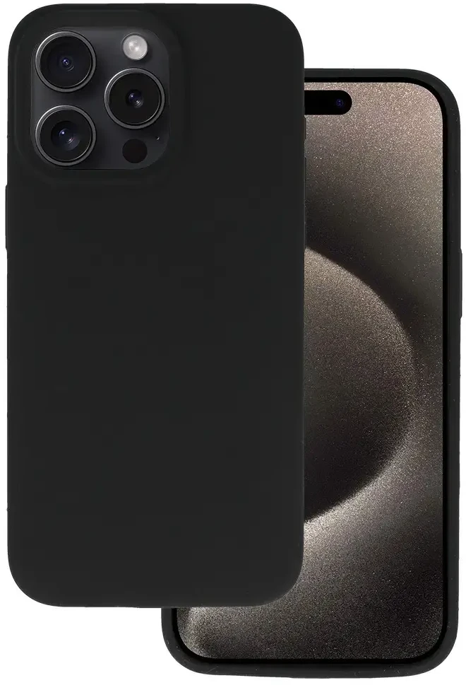 Toptel Topt Silicone Lite dėklas skirtas Xiaomi Redmi 15 4G/5G juodos spalvos