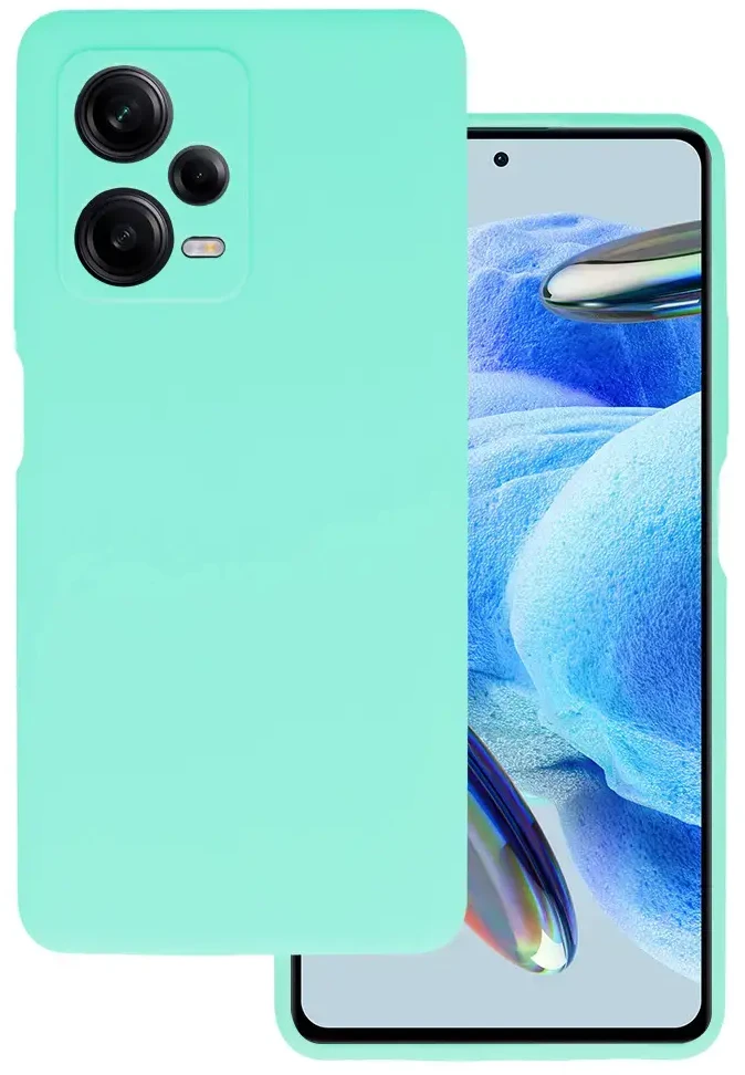 Fusion Accessories Topt Silikoninis Lite dėklas skirtas Xiaomi Redmi Note 12 Pro Plus mėtų spalvos