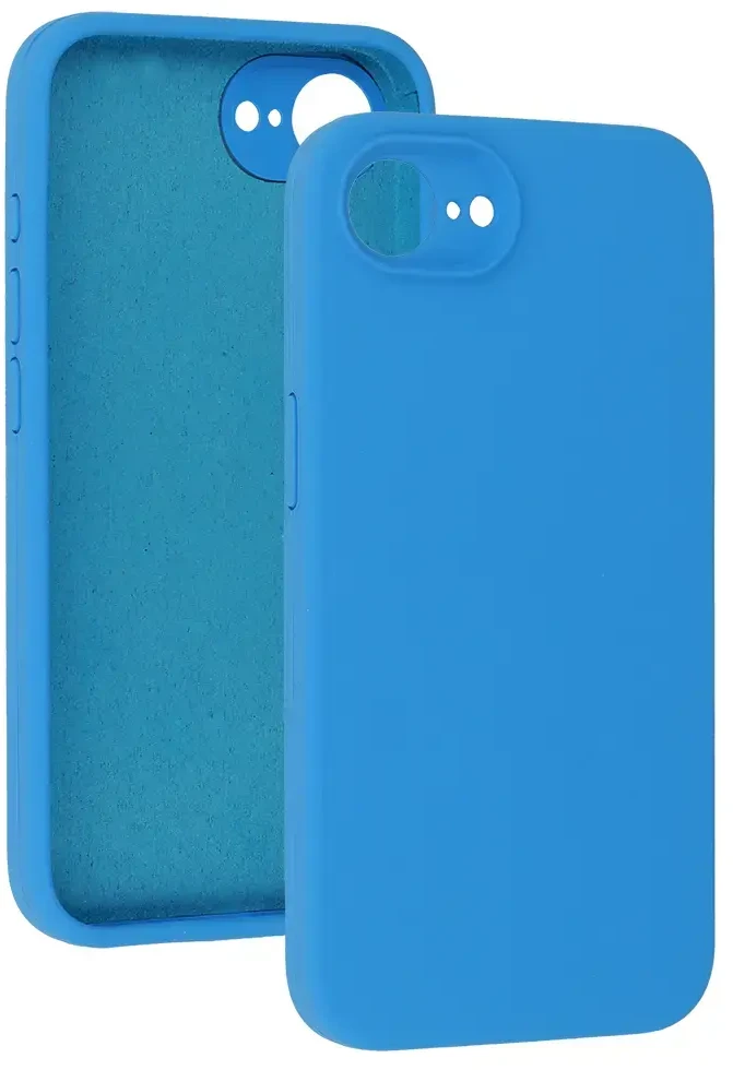 Fusion Accessories Topt Silicone Lite Dėklas skirtas Apple iPhone 16e mėlynos spalvos