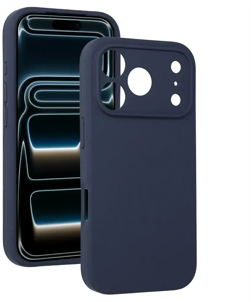 Fusion Accessories Topt Silicone Lite Dėklas skirtas Apple iPhone 17 Pro Max mėlynos spalvos