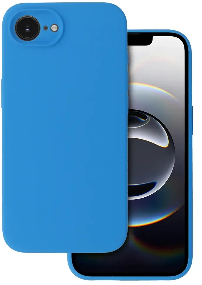 Fusion Accessories Topt Silicone Lite Dėklas skirtas Apple iPhone 16e mėlynos spalvos