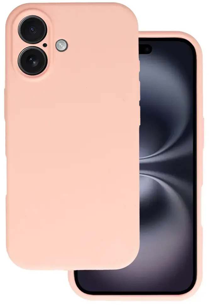 Fusion Accessories Topt Silikoninis Lite dėklas skirtas Apple iPhone 16 persikų spalvos