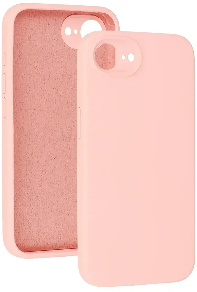 Fusion Accessories Topt Silicone Lite Dėklas skirtas Apple iPhone 16e rožinės spalvos