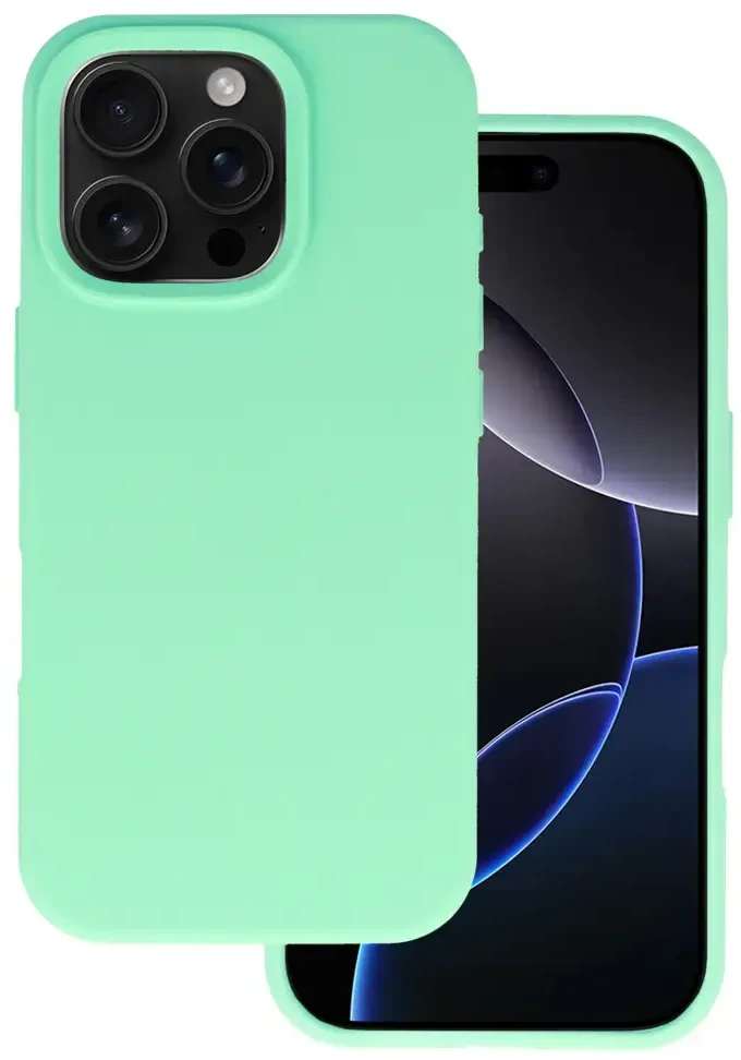 Toptel Topt Silikoninis Lite dėklas skirtas Apple iPhone 16 Pro mėtų spalvos