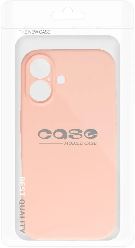 Fusion Accessories Topt Silikoninis Lite dėklas skirtas Apple iPhone 16 persikų spalvos