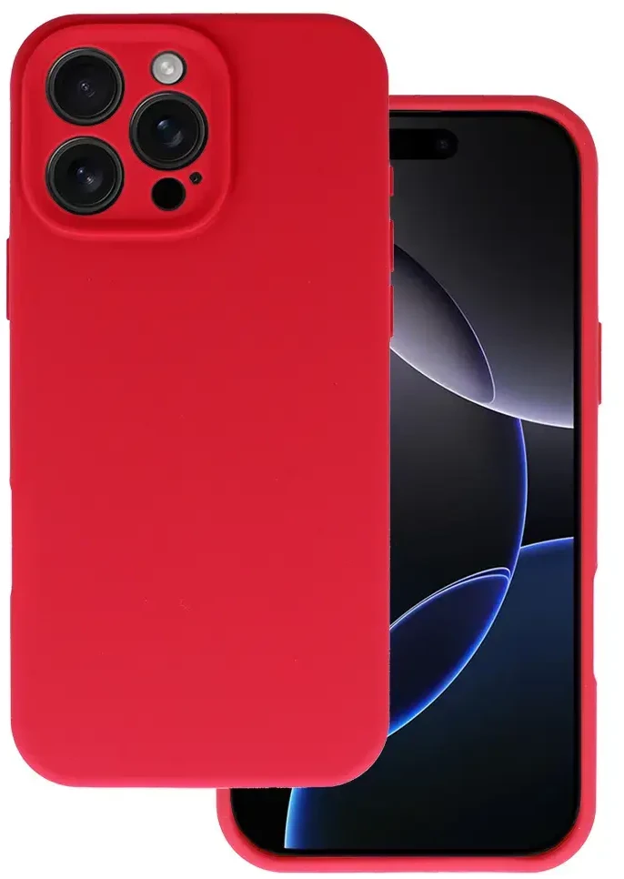 Toptel Topt Silikoninis Lite Dėklas skirtas Apple iPhone 16 Pro raspberry