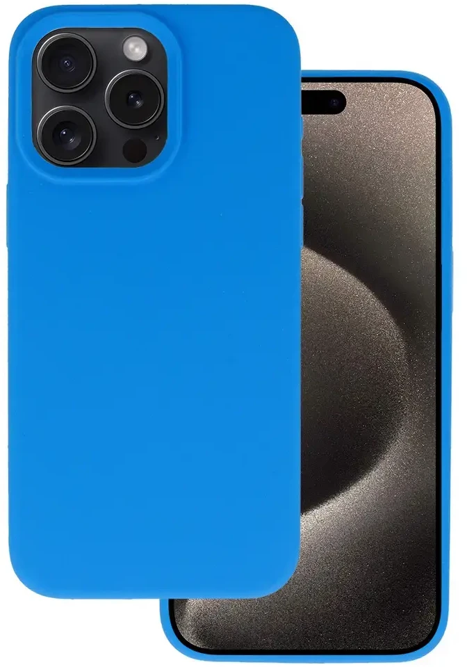 Toptel Topt Silikoninis Lite dėklas skirtas Apple iPhone 15 Pro Max mėlynos spalvos