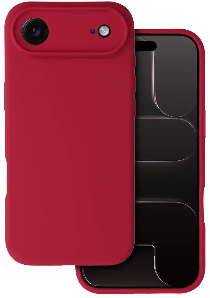 Fusion Accessories Topt Silicone Lite dėklas skirtas Apple iPhone 17 Air burgundy