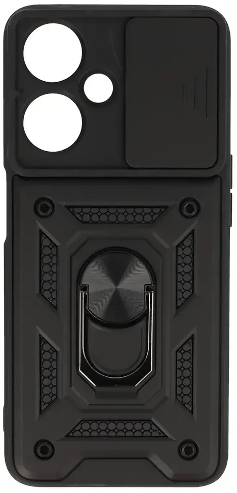 Fusion Accessories Topt Slide Camera Armor dėklas skirtas Oppo A59 juodos spalvos
